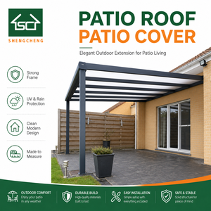 <span class=keywords><strong>Pergole</strong></span> di Lusso Impermeabili da Parete con Robusto Telaio in Alluminio e Tetto in Vetro VSG da 8mm - Product Image 1
