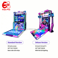 Machine de jeu de danse avec écran HD 55 pouces, tapis de danse LED, combo double joueur, notation personnalisable, prix de gros pour salles d'arcade