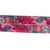 Sangle en polyester 100% à double face imprimée par sublimation haute ténacité, 38mm 50mm, motif floral, pour textile de maison et bandoulière de sac