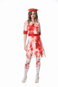 Bloodly Nurse Zombie Cosplay disfraces ropa Halloween <span class=keywords><strong>enfermera</strong></span> adulto <span class=keywords><strong>disfraz</strong></span> femenino - Product Image 3