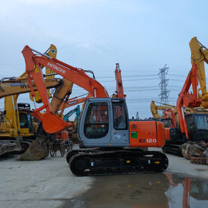 Excavadora usada de 12 toneladas, excavadora de orugas Hitachi original fabricada en Japón, ZX120, ZX120 - Product Image 3