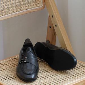 Chaussures décontractées polyvalentes pour hommes, style britannique, motif patchwork, style bureau, style italien, mocassins à lacets, légers et respirants - Product Image 3