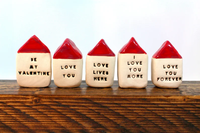 Décoration de mariage en céramique Maison en céramique Cadeau d'anniversaire Cottage Decor Cottage Chic Office Decor