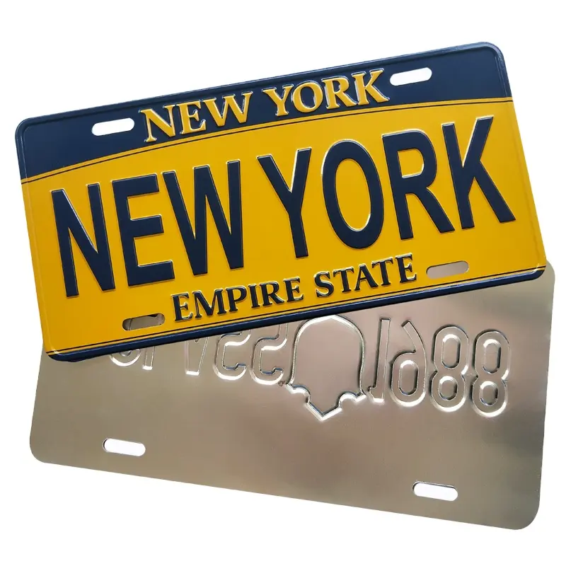 new product custom high quality cheap price printed aluminum car license plate