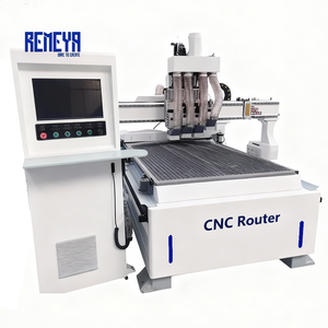 Remeya Trung Quốc 1328 3 trục <span class=keywords><strong>CNC</strong></span> <span class=keywords><strong>Router</strong></span> máy với 6.0kw đơn trục chính leisai 1500 Wát động cơ servo tùy chỉnh tuyến tính ATC - Product Image 4