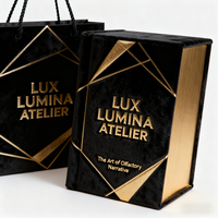 Boîte d'emballage en papier texturé personnalisée, boîte à bougies coulissante pour la présentation de parfums d'intérieur et de cires parfumées en vente au détail