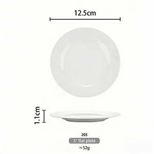 <span class=keywords><strong>จาน</strong></span>เซรามิกเคลือบพอร์ซเลนสีขาว ทนความร้อนใน<span class=keywords><strong>ไมโครเวฟ</strong></span> ลายเรียบ ดีไซน์ทันสมัย สำหรับอาหารตะวันตก สเต็ก อาหารประเภทเนื้อ - Product Image 1