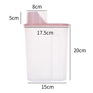 Clear Visible Plastic Food <b>Storage</b> Containers Dustproof Sealed <b>Jars</b> <b>for</b> Multigrain Nuts Snack Home <b>Kitchen</b> <b>Storage</b> - Product Image 1