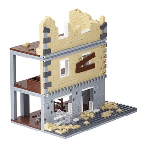 MOC5002 MOOXI Set di Costruzioni Educativo Stile Seconda Guerra Mondiale, Modello di Strada Medievale in Cattive Condizioni, 814 Pezzi - Product Image 2
