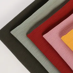 Premium Quality Woven 100D Polyester Yoryu Chiffon Crinkle Wrinkle Crepe Chiffon Fabric