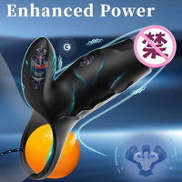 Silikon-Vibrations ring Single Complex Lock Ring Vibrator Weicher Doppels chock für Sexspielzeug für verzögerte Ejakulation paare