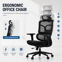 Chaise de bureau ergonomique haut de gamme avec repose-pieds, soutien lombaire confortable, chaise de direction en gros, chaise de gamer