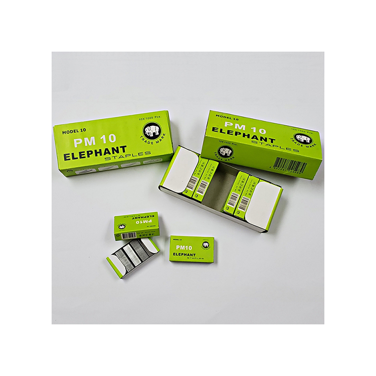 Высококачественные Офисные скобы по оптовой цене, обычный стиль, серебро, 1000 штырьков в коробке