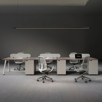 Meubles de bureau, poste de travail, bureau pour 2, 4, 6 ou 8 personnes, table de travail de bureau