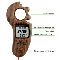 Stock prêt numérique Tasbih chapelet électronique 100 anneau main tasbeeh compteur de perles