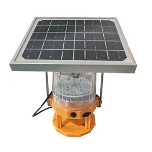 Luz de Advertencia LED Solar MFL4867 de 3W IP66, Lámpara de Señalización de Tráfico Intermitente Roja y Azul - Product Image 1