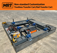 Chariot de transfert électrique sans rail robuste, directionnel, à commande sans fil pour le déplacement de marchandises entre ateliers