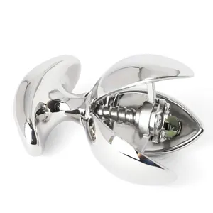 Lotus Argenté <span class=keywords><strong>Plug</strong></span> <span class=keywords><strong>Anal</strong></span> Verrou de Chasteté Verrouillage Ouverture et Fermeture Expander Appareil de Contrôle <span class=keywords><strong>Anal</strong></span> Hommes et Femmes Alternative à la Masturbation - Product Image 2