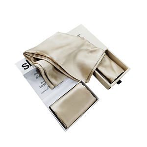 <span class=keywords><strong>Taie</strong></span> d'oreiller de luxe personnalisée en soie 100% unie de 19 mm avec fermeture éclair discrète pour usage domestique et hôtelier (vente en gros) - Product Image 1