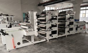 Máquina automática de impresión flexográfica de etiquetas adhesivas de película plástica, equipo de impresora flexográfica autoadhesiva con horno UV - Product Image 2