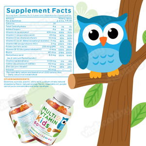 Vitahealthy <span class=keywords><strong>Kids</strong></span>, Mezcla Diaria de Vitaminas y Minerales en Formato Masticable con Sabores Divertidos para el Crecimiento, Multivitaminas Nutritivas en Gomitas para Niños - Product Image 6