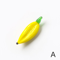 Handgemaakte schattige glazen decoraties voor fruit en groenten, miniatuurfiguren, mini-bureaudecoraties, decoratieve ambachten voor thuis en de woonkamer.