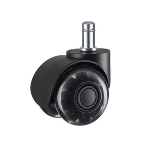 Roulettes transparentes en PU pour chaise de bureau, chaise d'ordinateur, utilisation en salle de bain, universelles et silencieuses - Product Image 2