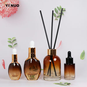 Bestseller Luxus Custom Gradient Glas Kosmetik Tropf flasche Reed Diffusor Flasche mit Verschluss - Product Image 1