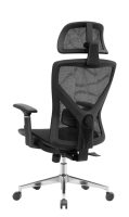 Chaise de bureau moderne pivotante en chrome et tissu PU, design ergonomique, hauteur réglable, dossier solide en mousse, pour usage commercial et domestique