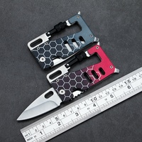 Outils EDC en acier inoxydable, couteau pliant et mousqueton pour le camping, la randonnée et les activités de plein air