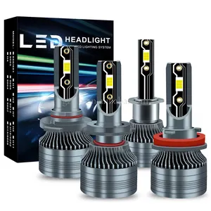 סיטונאי מפעל 50000LM 6500K Led מנורת H1 H3 H4 H7 H11 H13 9005 9006 9007 IP68 רכב Led פנס נורות