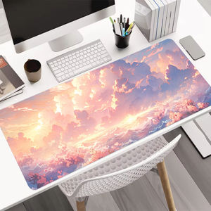 แผ่นยางรองเมาส์เล่นเกมกันลื่นกันน้ำทนทานต่อการสึกหรอพับเก็บได้ลายเมฆอะนิเมะออกแบบได้ตามต้องการเป็นมิตรต่อสิ่งแวดล้อม - Product Image 1