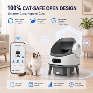 OEM/ODM Caja de Arena Automática Inteligente para Gatos con Apertura Superior Segura, Control por WiFi y APP, Autolimpiable, Inodoro Grande para Mascotas con Pantalla LED para Gatos Grandes - Product Image 3