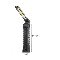 Lampe de travail portable LED COB haute luminosité de qualité supérieure avec indice de protection IP54, commande tactile, rechargeable, en matériau ABS, garantie 1 an