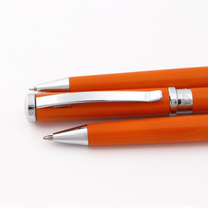 Bolígrafo Metálico Promocional Naranja con Logotipo Personalizado - Product Image 4