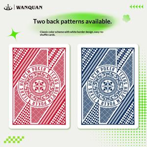 Cartes à jouer en plastique personnalisées Texas Hold'em, finition mate, grands caractères, imperméables, lavables, PVC durable, jeux de saison pour le camping - Product Image 4