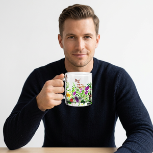 Mug en verre transparent, tasse à café en verre, tasse à thé en verre, tasse à café transparente, tasse à café personnalisée - Product Image 1