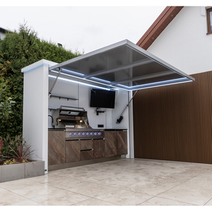 Cocina Exterior Personalizada con Parrilla para Jardín, <span class=keywords><strong>de</strong></span> Acero Inoxidable, con Puerta Eléctrica y Cobertizo, <span class=keywords><strong>Precio</strong></span> <span class=keywords><strong>de</strong></span> Módulo Vacío - Product Image 2