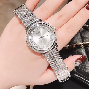 Reloj Cronógrafo para <span class=keywords><strong>Mujer</strong></span> <span class=keywords><strong>Guess</strong></span> W0836L1, Moda Coreana, Movimiento de Cuarzo, Resistente al Agua 30m, Personalizable al por Mayor, Esfera Azul Cristal - Product Image 6