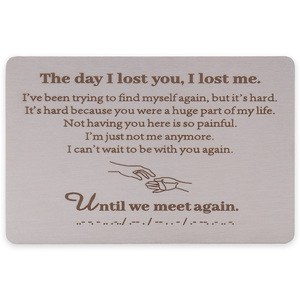 สร้อยข้อมือลูกปัดสลักลายมอร์สโค้ดสำหรับทุกเพศ ประดับด้วยหินธรรมชาติและแผ่นไม้ สแตนเลสสตีล ถึงลูกชายของฉัน... ข้อความแห่งความรัก - Product Image 5