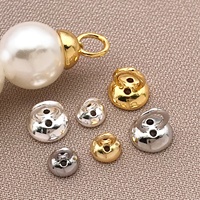 Lot de 10 embouts de perles plaqués or 18 carats/argent, anneaux de jonction pour la fabrication de bijoux en métal, idéal pour bracelets, colliers, boucles d'oreilles et loisirs créatifs