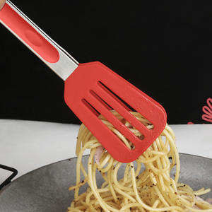 Stainless Steel Silicone Serving Food Kitchen <strong>Tongs</strong> Heat Resistant Meat Turner Spatula <strong>Tongs</strong> - Product Image 6