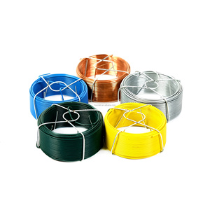 Prix d'usine 3mm gris PVC enduit câble en <span class=keywords><strong>acier</strong></span> fil de fer galvanisé pour maille - Product Image 4