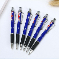 Stylo à bille en plastique bon marché avec logo personnalisé imprimé Londres Royaume-Uni Brésil Australie États-Unis Souvenirs