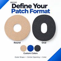 RECOO Patch Adhésif Fort pour Capteur CGM 14 Jours, en Acrylique Henkel, Imperméable et Respirant, pour Usage Quotidien, Fabricant OEM