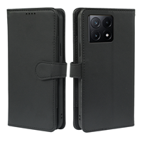 Étui magnétique à rabat pour Xiaomi 17T 15T Pro 15S Pro 17 15 Ultra 17 15 Pro 17 Pro Max Civi 3 2 avec porte-cartes et béquille