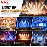 Projecteur de scène professionnel COB 200W à 2 yeux, 6000K, CCT réglable, DMX512, IRC90, haute puissance, pour église