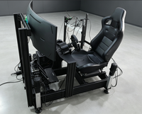 Cockpit de simulateur de course professionnel 40160 avec cadre en aluminium, support de volant, de pédales et de levier de vitesses pour Next Level Racing