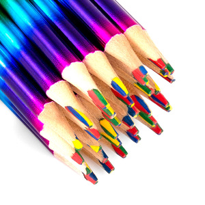 Ensemble de crayons multicolores dégradés arc-en-ciel 4 couleurs pour la peinture des enfants et des bébés - Product Image 4