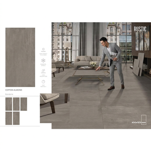 Italy Design Cotton Grey Rustic Glazed Porcelain Tiles 600x1200mm Marble Stone Look Matt Floor <b>Wall</b> - Product Image 4